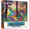 RoseArt – Stained Glass – The Sun Shines on Dreamland – 300 Piece Jigsaw Puzzle for Adults(The Long and Winding Road)