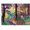 RoseArt – Stained Glass – The Sun Shines on Dreamland – 300 Piece Jigsaw Puzzle for Adults(The Long and Winding Road)