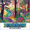 RoseArt – Stained Glass – The Sun Shines on Dreamland – 300 Piece Jigsaw Puzzle for Adults(The Long and Winding Road)