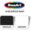 RoseArt 16oz Snow White & Raven Black Acrylic Paint Set