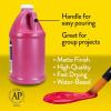 RoseArt Acrylic Paint 6 Color Set 64 oz. – Bulk Pack for School Supply Rooms and In Class For Teachers(Six Colors)