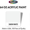 RoseArt Acrylic Paint 6 Color Set 64 oz. – Bulk Pack for School Supply Rooms and In Class For Teachers(Snow White)