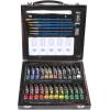 RoseArt Premium 36ct Acrylic Paint Set in Wooden Case -Complete Acrylic Artist Set for Canvas, Wood, Ceramic and Fabrics – Painting Supplies for Casual and Professional Artists, 9.6ml (84403)(36 Count)