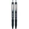RoseArt Stealth Retractable 4 Count Medium 0.7MM Gel Pen with Comfort Grip, 4 Classic Colors, 2 Black, 1 Blue,1 Red, No Smear, No Bleed(2 count)