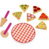 RoseArt Top n’ Serve Wood Pizza Parlor Play Set 27pc Pretend Play Kitchen Gift, for Toddlers Ages 3 and Up