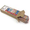 RoseArt U.S.A. Gold Pre-Sharpened American Wood Cased #2 HB Natural Pencils, 48 Pack(Natural)