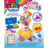 Softee Dough Donut Shop Playset, Modeling Dough Play Toy for Kids Ages 3 Years and Up, by CRA-Z-Art(Milkshake)