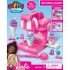 Barbie Softee Dough Ice Cream Playset with Ice Cream Maker, 4 Colors Modeling Compound, Press & Mold Mini Treats, Ages 3 and Up((Pack of 1))