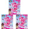 Barbie Softee Dough Ice Cream Playset with Ice Cream Maker, 4 Colors Modeling Compound, Press & Mold Mini Treats, Ages 3 and Up((Pack of 3))