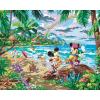 Cra-Z-Art Disney Dreams Collection Deluxe Paint by Number Thomas Kinkade Mickey & Minnie in Hawaii