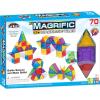 Cra-Z-Art Magrific 3D Magnetic Tile 70 Piece Set – Colorful Magnet Building Tiles with 3D Geometric Shapes – STEM Skills for Ages 3 and Up