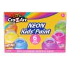 Cra-Z-Art Neon Washable Kids Paint 2oz Jars, 6 Colors Set