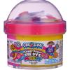 Cra-Z-Slimy 60147 Slimy Topper Jars Power Multicoloured Pre Made Fluffy Slime with Flower Themed Puffy Charms and Sequins