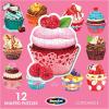 RoseArt – 13 Mini-Shaped – Pups in Cups – 500 Piece Jigsaw Puzzle for Kids and Adults(Cupcakes II)