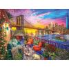 RoseArt – Kodak Premium Cork – Love is Everywhere – 1000 Piece Jigsaw Puzzle for Adults(Manhattan Balcony Sunset)