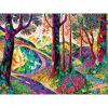 RoseArt – Stained Glass – The Sun Shines on Dreamland – 300 Piece Jigsaw Puzzle for Adults(The Long and Winding Road)