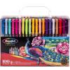RoseArt Premium 100ct Gel Pen Set Great for Artists, Teachers, Students Featuring Classic, Neon, Pastel, Glitter, Metallic, Neon Glitter and Swirled Colors in Portable Travel Case