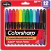 Timeless Creations Colorsharp Fine Point Permanent Markers 12 Assorted Colors(12 Assorted)