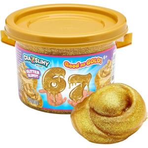 CRA-Z-Art 67 Slime Bucket, 24 oz Gold Glitter Premium Premade Slime, Gift for Kids