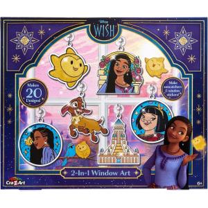 CRA-Z-Art Disney Wish! 2-in-1 Window Art Craft Kit, Ages 6 and up