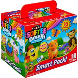 CRA-Z-Art Softee Dough Bulk 10 Pack of Modeling Compound, Super Pack of Softee Dough, Ages 2 and Up