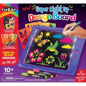 CRA-Z-Art Super Light Up Doodle Board for Kids, Light Up Drawing Board Gift for Boys & Girls Ages 5 and Up