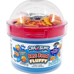 CRA-Z-Slimy Fast Food Blue Fluffy Butter Cloud Slime Kit, Ages 6 and Up(Fast Food Blue)