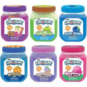 CRA-Z-Slimy Scented Food Slime 12 Pack Set, 6 Different Flavors, Slime Set Party Favors for Boys Girls Ages 8-12, Soft Sensory Toys Goodie Bag Stuffers