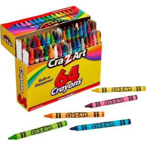 Cra-Z-Art 16ct Crayons, Back to School Supplies, Box of Crayons for Creative Drawing Fun, Ages 3 and Up(64 Count (Pack of 1))