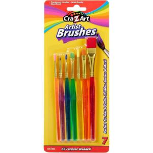 Cra-Z-Art Artist Brushes, Assorted Sizes Blist Carded, 7 Count