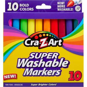Cra-Z-Art Bold Washable Markers, 10 Count(10 Count (Pack of 1))
