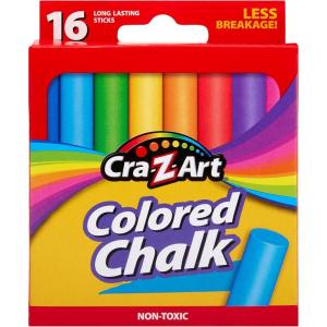 Cra-Z-Art Colored Chalk, 16 Count (10801-48) , Assorted(16 Count (Pack of 1))
