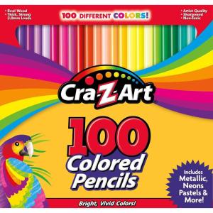 Cra-Z-Art Colored Pencils 100 Assorted Colors – Back To School Supply List Essential, Bulk Pack for School Supply Rooms and In Class For Teachers(100 Count)
