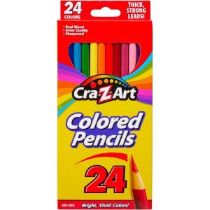 Cra-Z-Art Colored Pencils 100 Assorted Colors – Back To School Supply List Essential, Bulk Pack for School Supply Rooms and In Class For Teachers(24 Count)