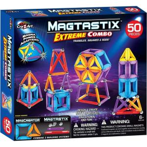 Cra-Z-Art Magtastic 50 Piece Extreme Combo Magnetic Set, Blue