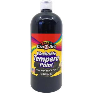 Cra-Z-Art Washable Tempera Paint Red 32oz(Black)