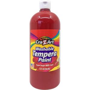 Cra-Z-Art Washable Tempera Paint Red 32oz(Red)