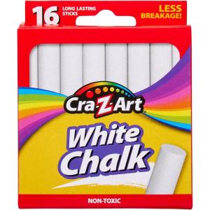 Cra-Z-art White Chalk, 16 Count (10800-48)(16 Count (Pack of 1))