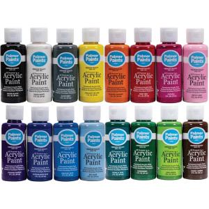 Palmer 2oz 16 Color Acrylic Paint Set, Perfect Color Selection