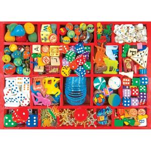 RoseArt – Kodak Premium – Bird Bath Garden – 3000 Piece Jigsaw Puzzle for Adults(Vintage Toy Box)