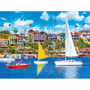 RoseArt – Kodak Premium – Recreational Sailboats on Newport Bay, Newport Beach, CA – 350XL Piece Jigsaw Puzzle for Adults