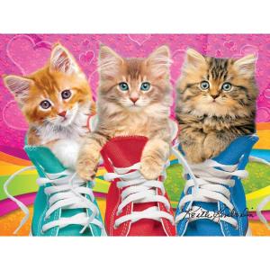 RoseArt – Kodak Premium – Sneaky Kats – 350XL Piece Jigsaw Puzzle for Adults