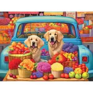 RoseArt – Kodak Premium – Sneaky Kats II – 350 Piece Jigsaw Puzzle for Adults(Pickup Pups)