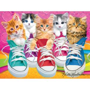 RoseArt – Kodak Premium – Sneaky Kats II – 350 Piece Jigsaw Puzzle for Adults(Sneaky Kats II)