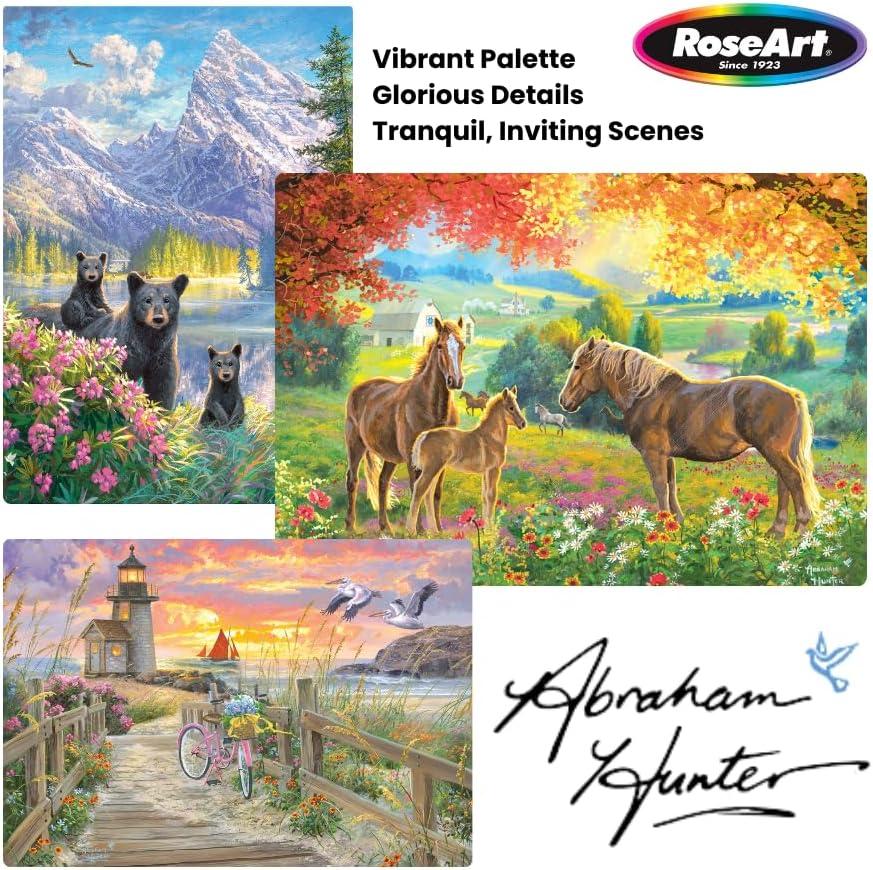 image:imageRoseArt Abraham Hunter Over The River 1000 Piece Adult Jigsaw PuzzleGrandpas Farm