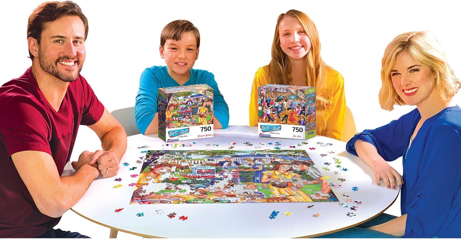 image:imageRoseArt Back to The Past Backyard BBQ 750 Piece Jigsaw Puzzle for AdultsBackyard BBQ