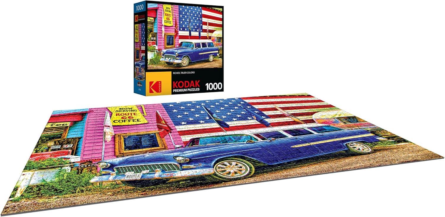 image:imageRoseArt Kodak Premium Friendly Birds 1000 Piece Jigsaw Puzzle for AdultsRoute 66