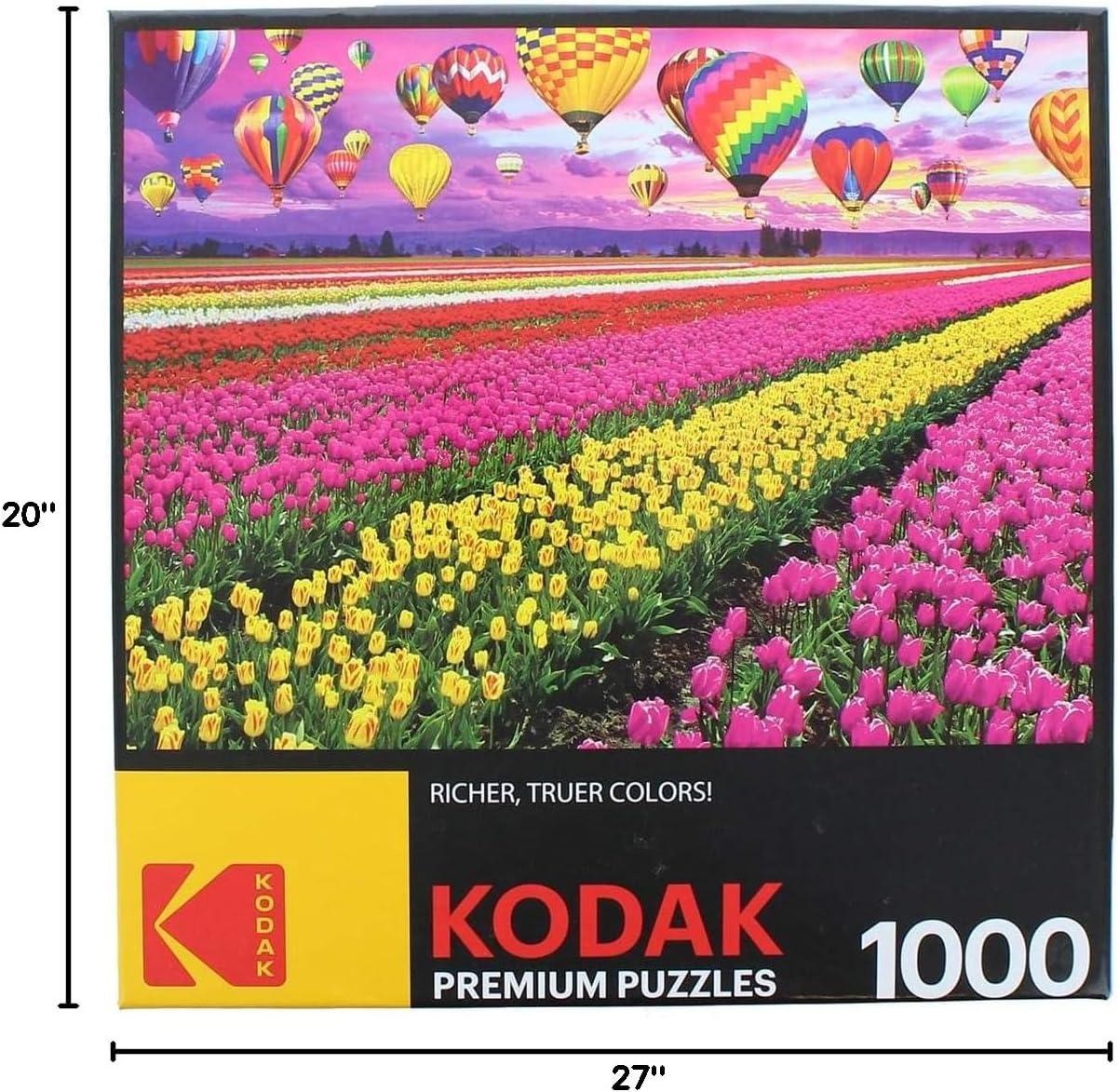 image:imageRoseArt Kodak Premium Friendly Birds 1000 Piece Jigsaw Puzzle for AdultsSunset Balloons