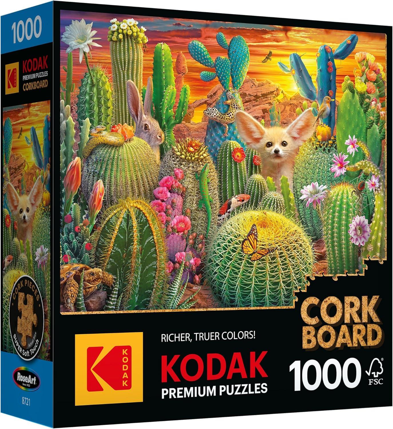 image:imageRoseArt Kodak Premium Cork Kittens by The Fireplace 1000 Piece Jigsaw Puzzle for AdultsCactus Critters
