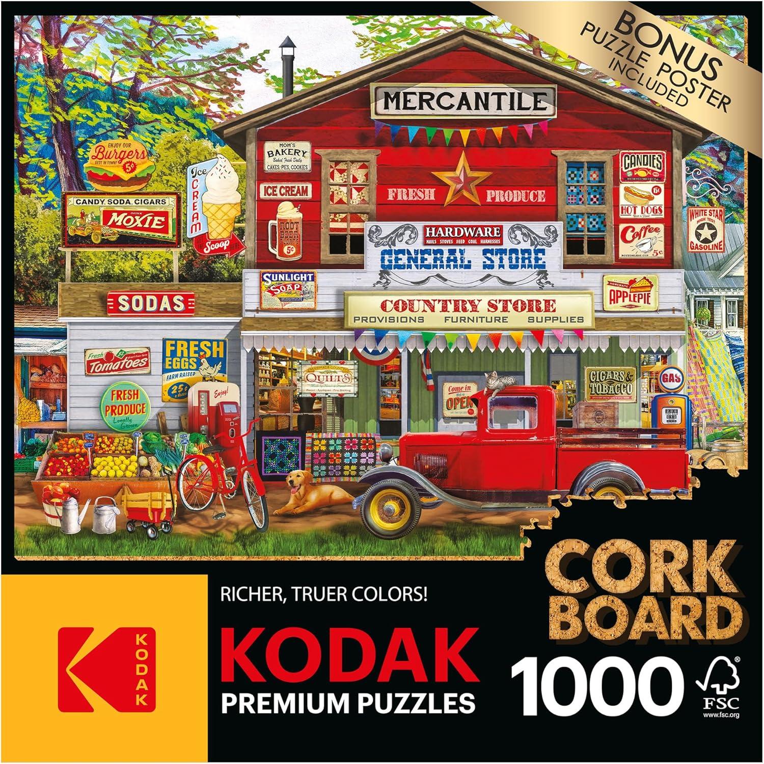 image:imageRoseArt Kodak Premium Cork Kittens by The Fireplace 1000 Piece Jigsaw Puzzle for AdultsOpen for Business